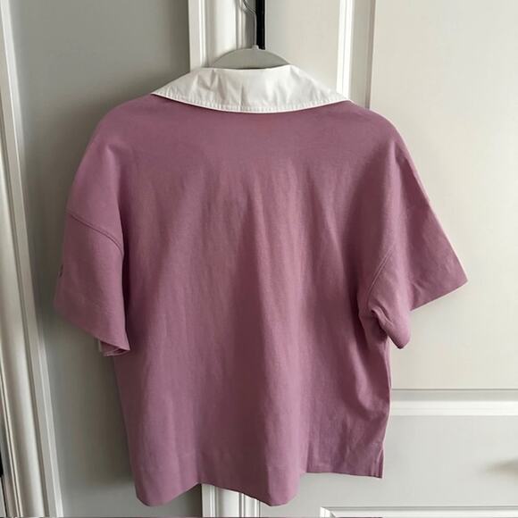 Everlane NWT The Retro Polo Organic Cotton Size: Small Color: Mauve - Picture 8 of 10
